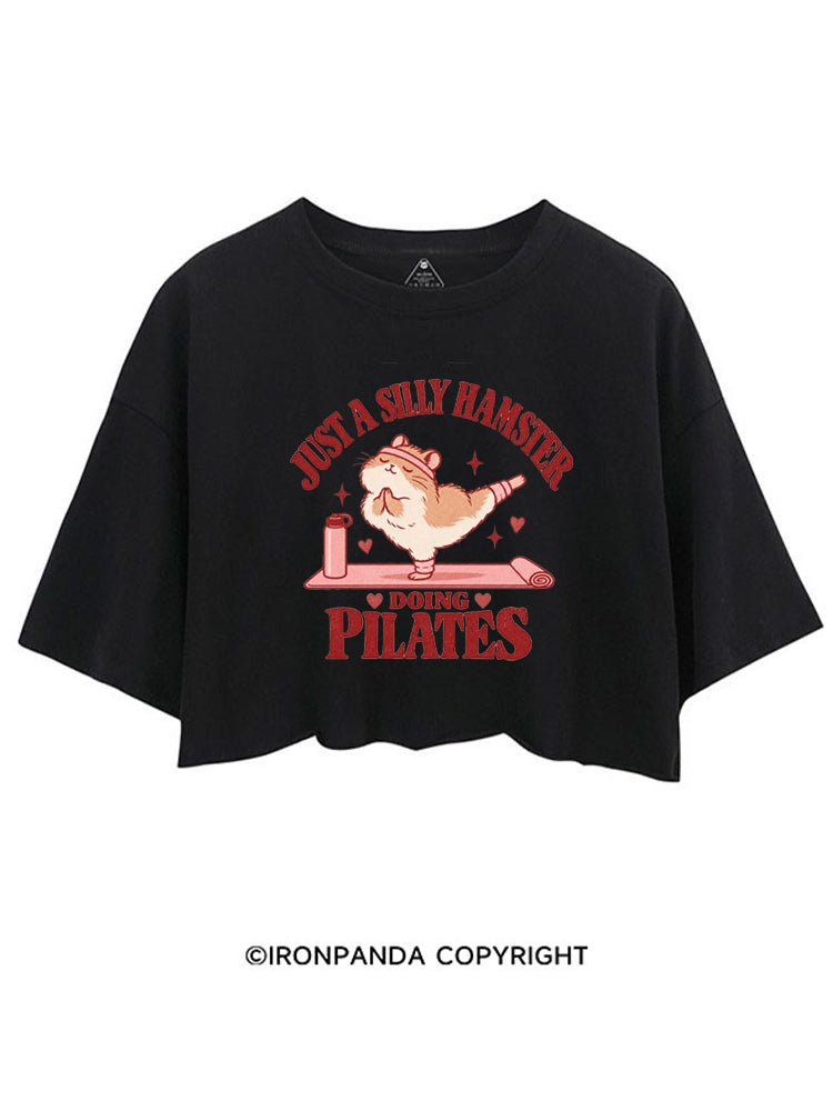 JUST A SILLY HAMSTER DOING PILATES CROP TOPS