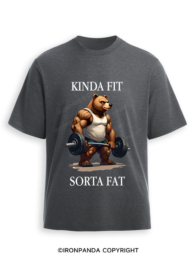 KINDA FIT SORTA FAT MUSCLE BEAR Ultra Soft Heather T-Shirt
