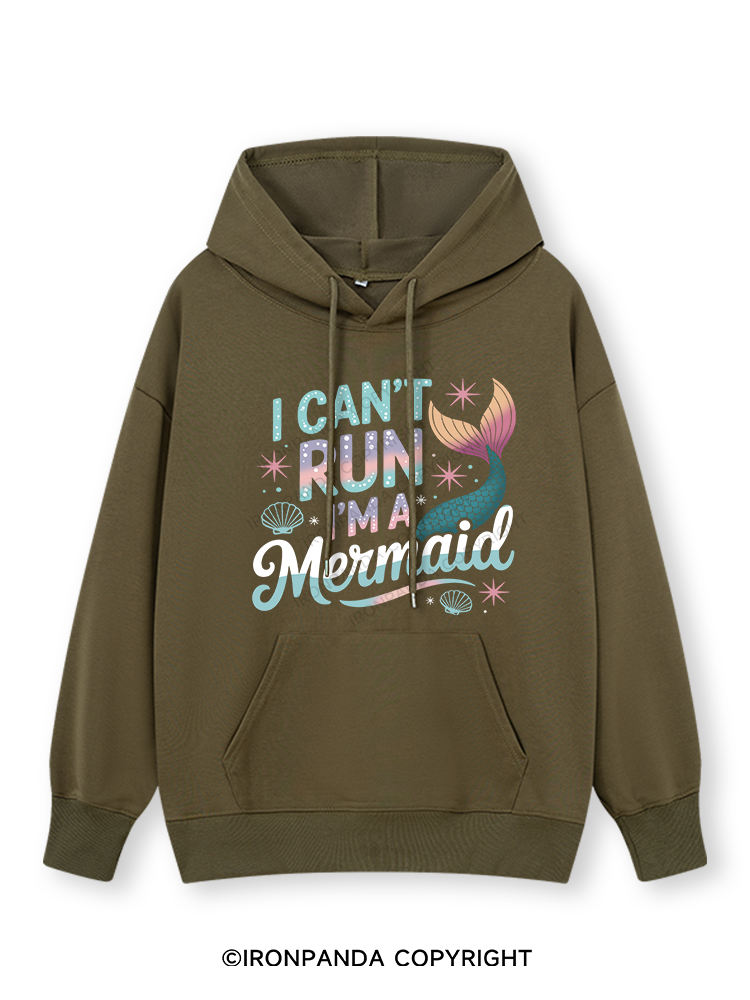 I CAN'T RUN I'M A MERMAID Classic Gym Hoodie