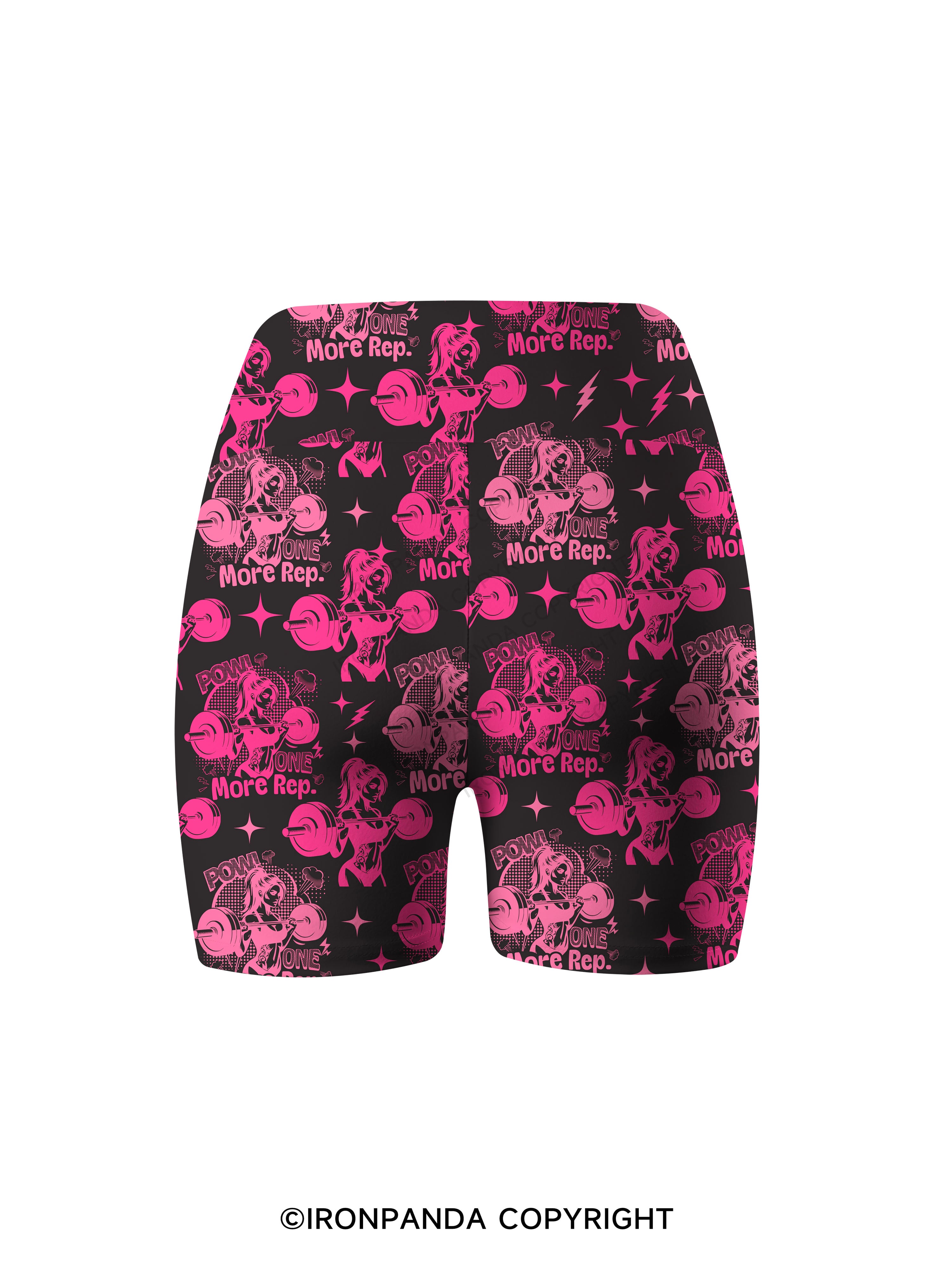 one more rep strong girl Printed Yoga Cycling Shorts