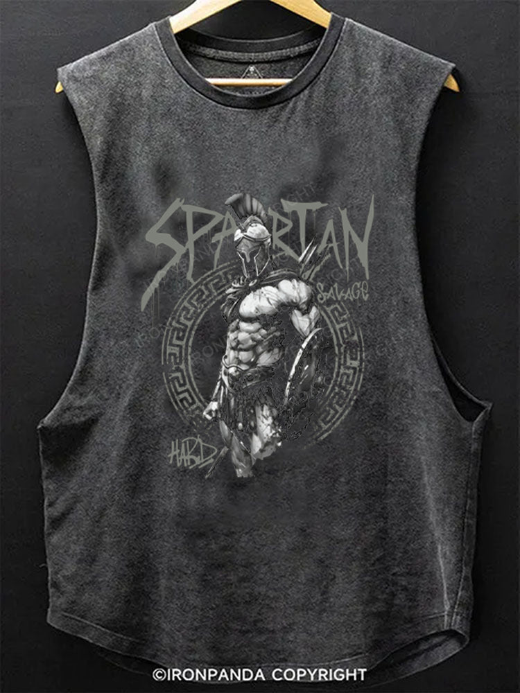 Spartan warrior Scoop Bottom Cotton Tank