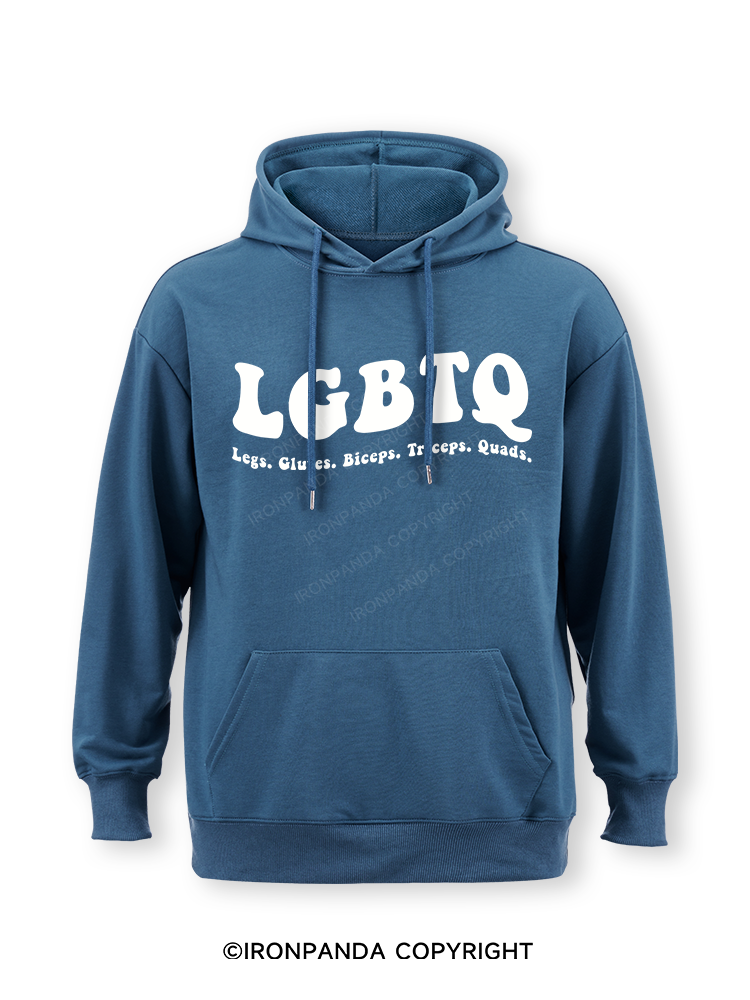 LGBTQ: Legs, Glutes, Biceps, Triceps, Quads Classic Gym Hoodie