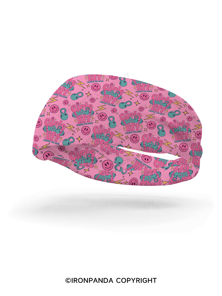 Girls who lift change the game Gym Headband