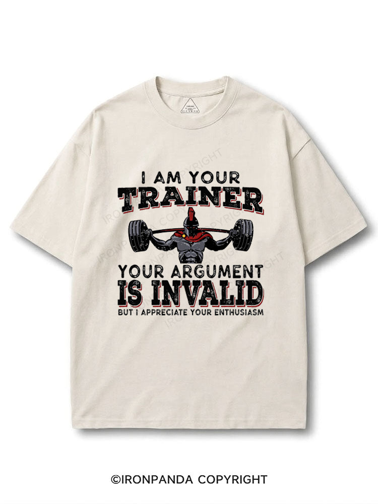I Am Your Trainer Funny Personal Trainer COTTON PUMP COVER
