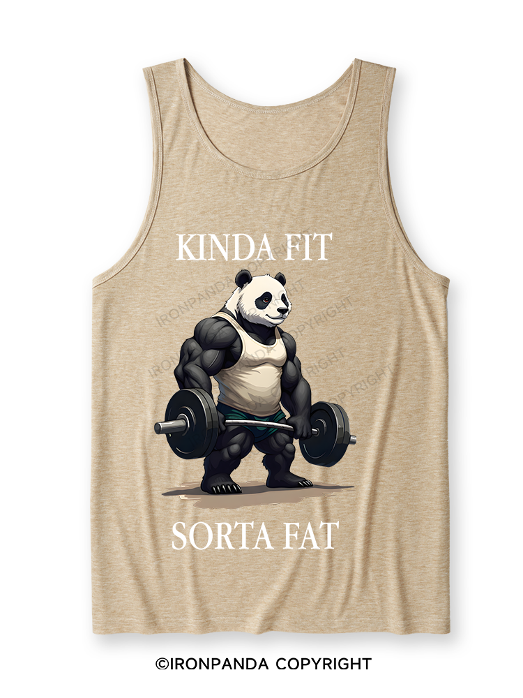 Kinda Fit Sorta Fat Washed Gym Ultra Soft Heather Tank