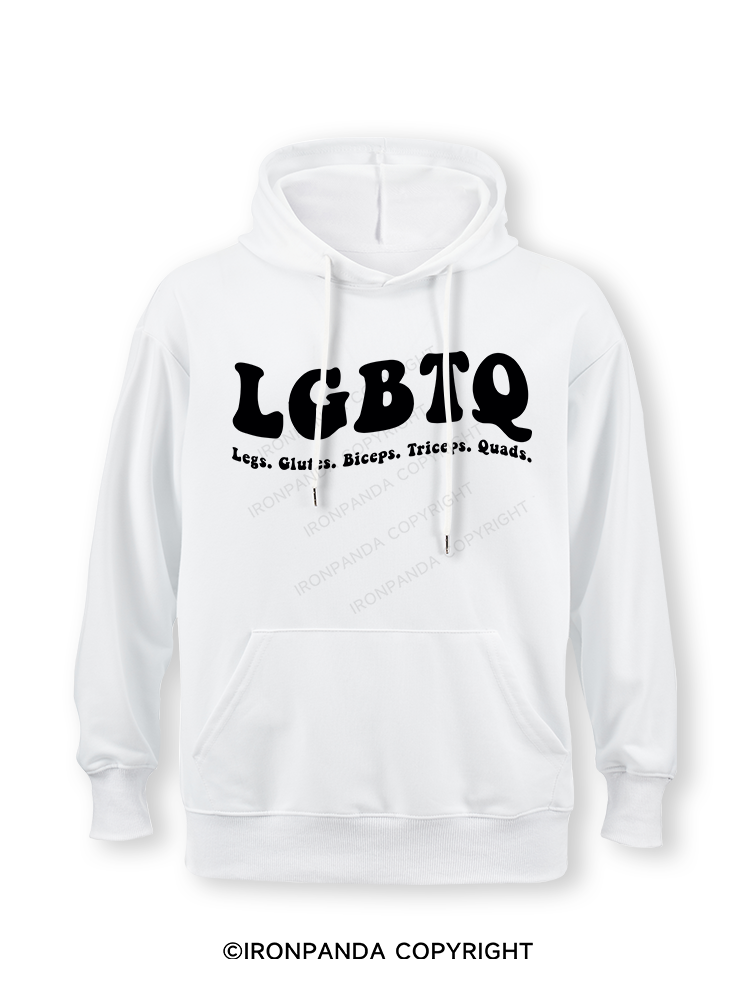 LGBTQ: Legs, Glutes, Biceps, Triceps, Quads Classic Gym Hoodie
