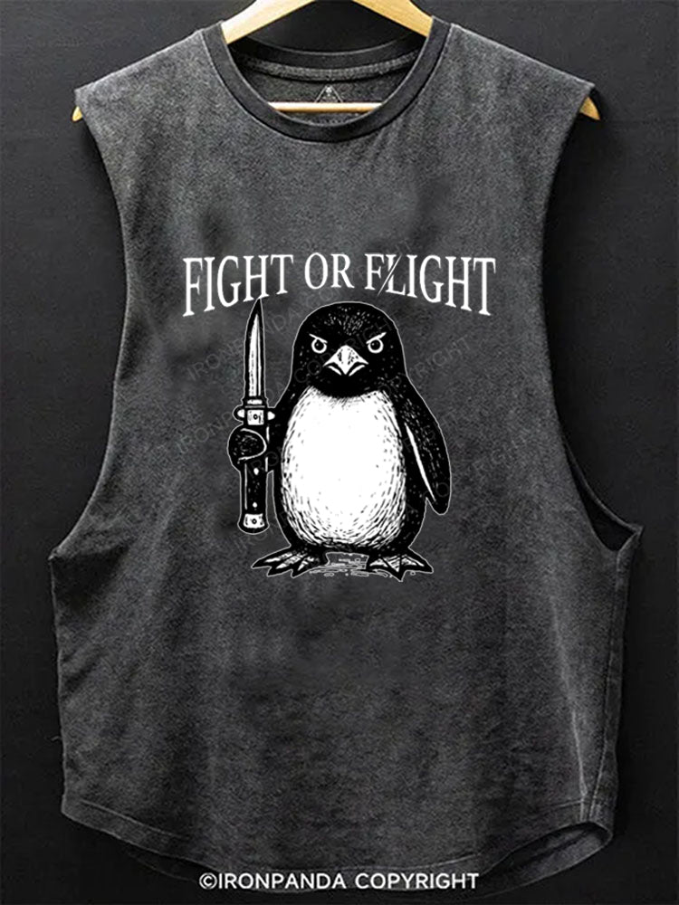 Penguin Fight Or Flight Scoop Bottom Cotton Tank