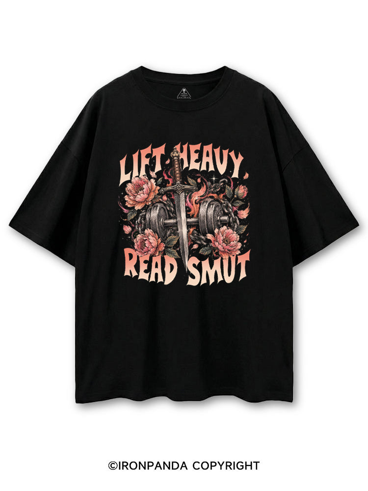 LIFT HEAVY READ SMUT WEIGHTLIFTING BOOKISH COTTON PUMP COVER