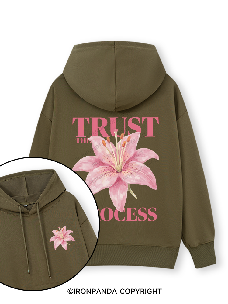 TRUST THE PROCESS Double-Sided Printed Classic Gym Hoodie