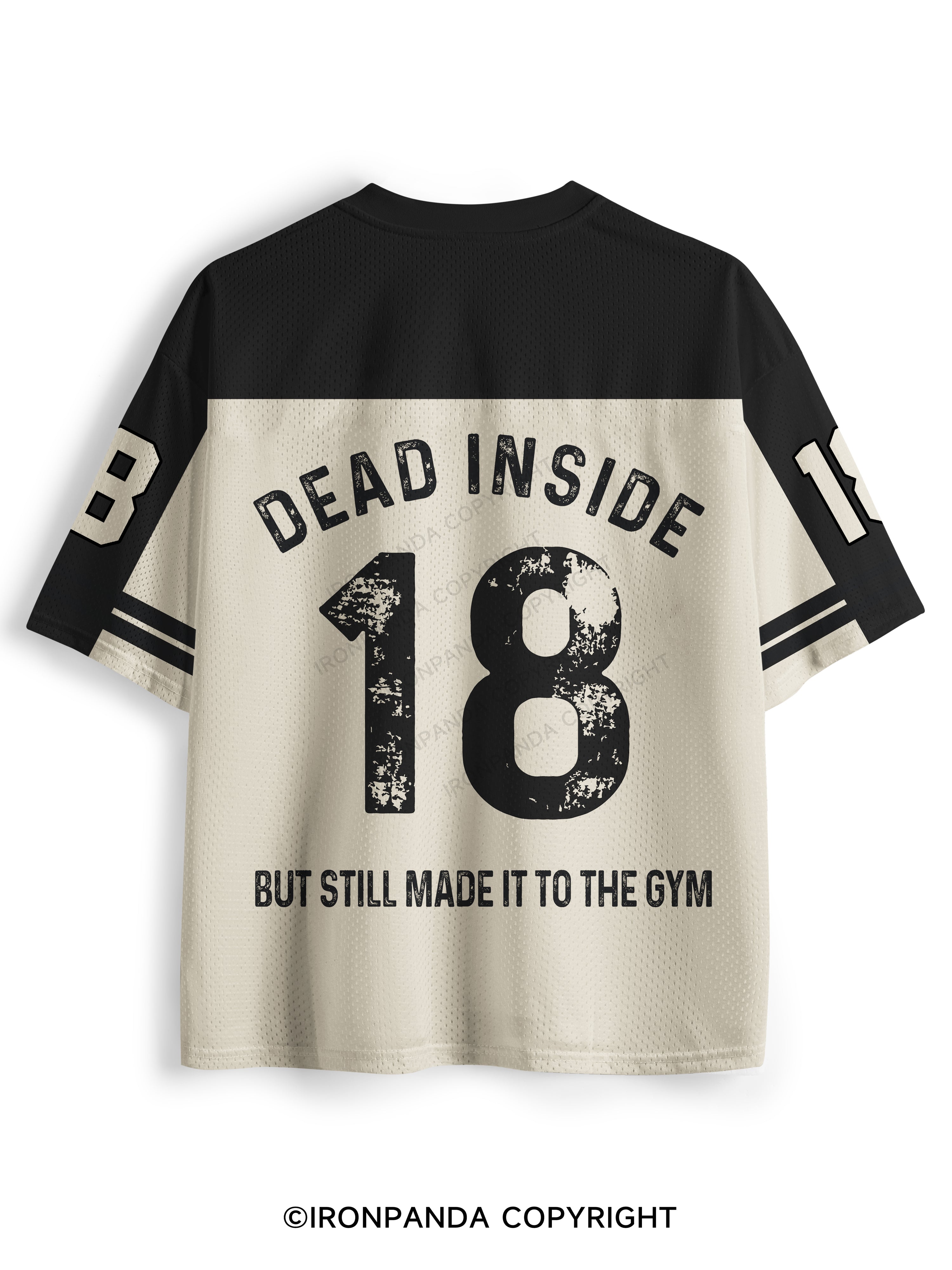 DEAD INSIDE BUT STILL MADE IT TO THE GYM SKELETON Mesh Jersey