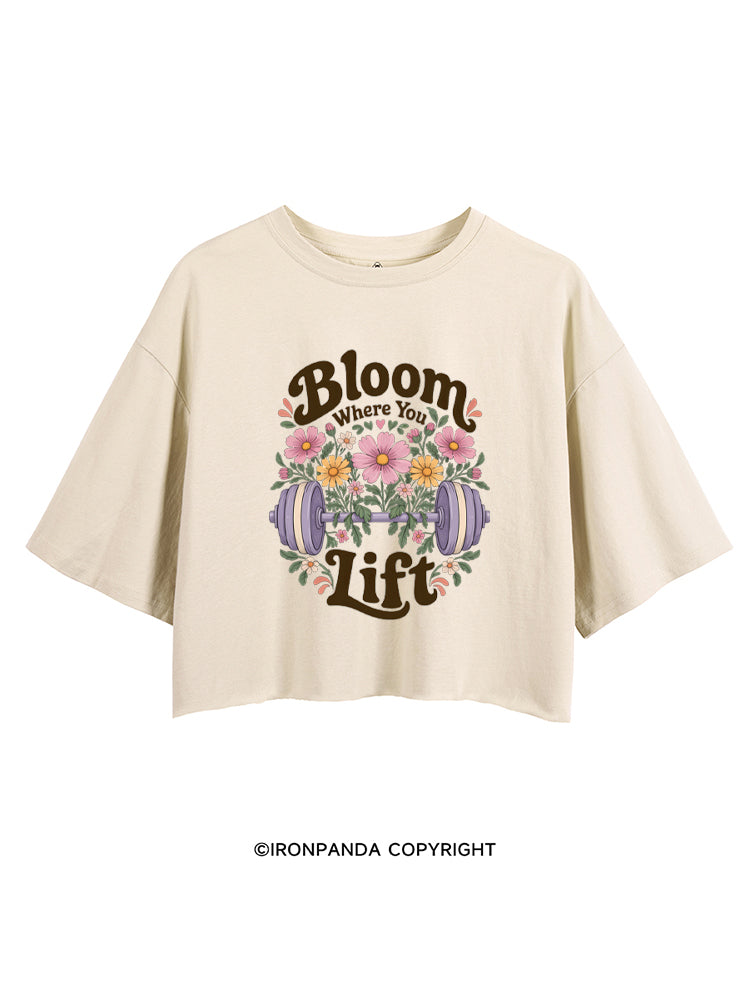 Bloom Where You Lift CROP TOPS