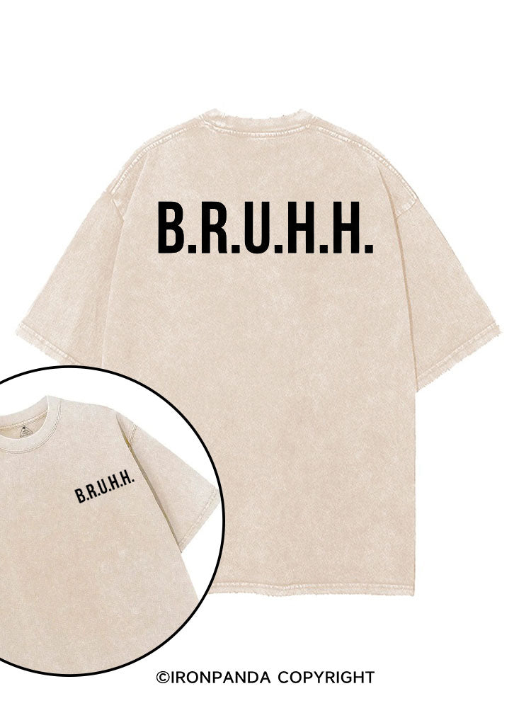 B.R.U.H.H printed Gym Shirt