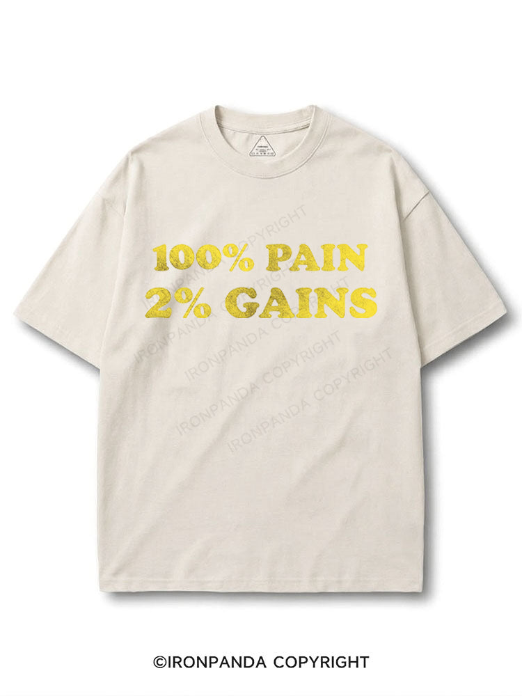 100% PAIN 2% GAINS COTTON PUMP COVER