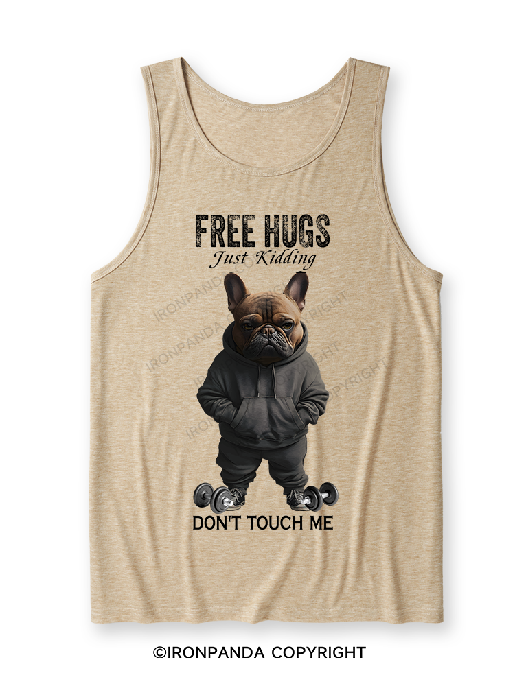 free hugs bulldog Ultra Soft Heather Tank