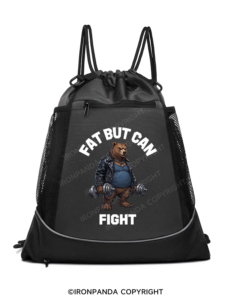 Fat But Can Fight Gym Drawstring Bag