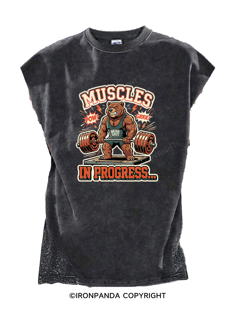 Muscles In Progress Deadlift Bear Cut Off Tank