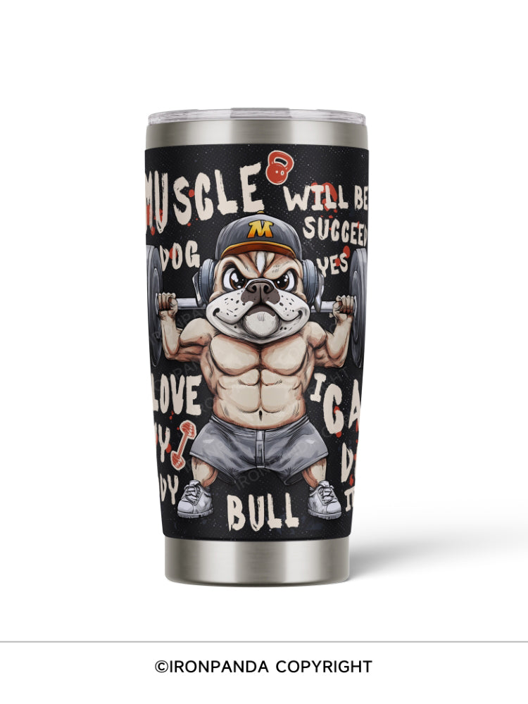 Muscle Lifting Dog 20oz Tumbler