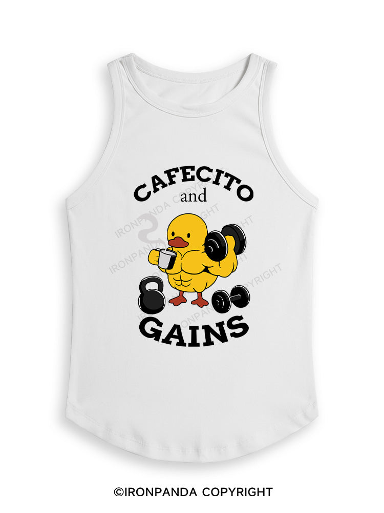 CAFECITO AND GAINS Fitted Tank Top