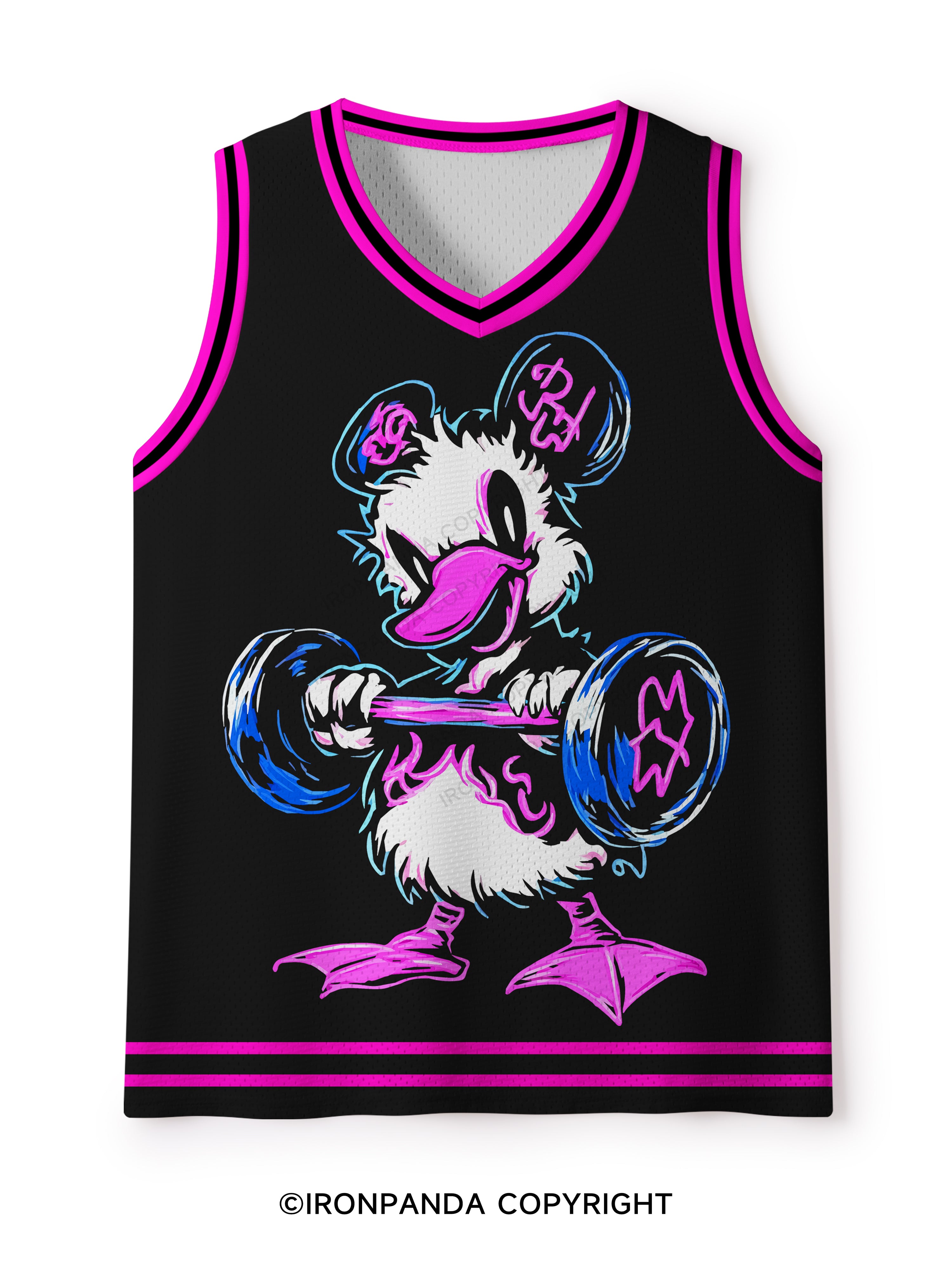 LIFT HEAVY PET duck Mesh Tank Top