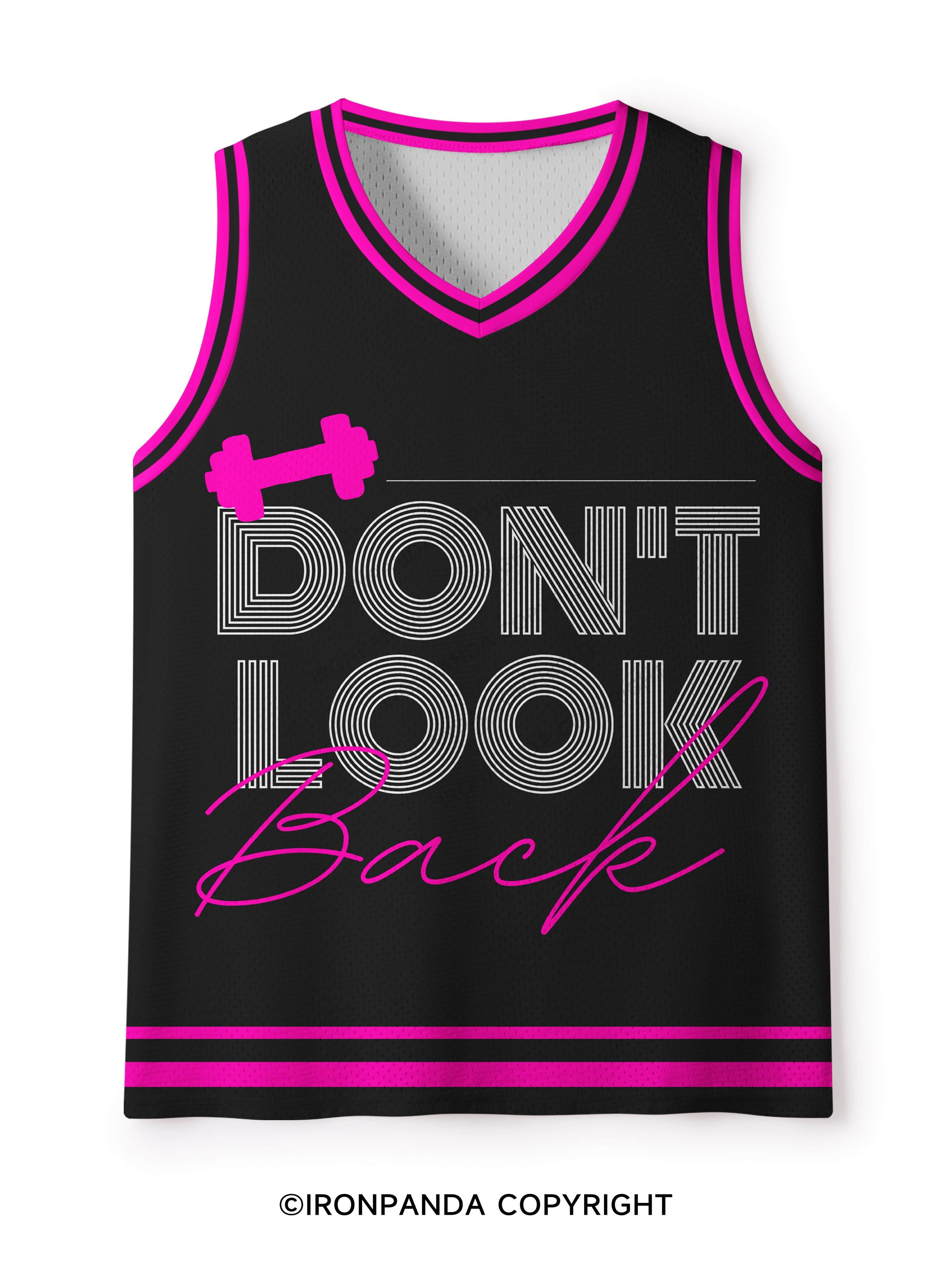 DON'T LOOK BACK Mesh Tank Top