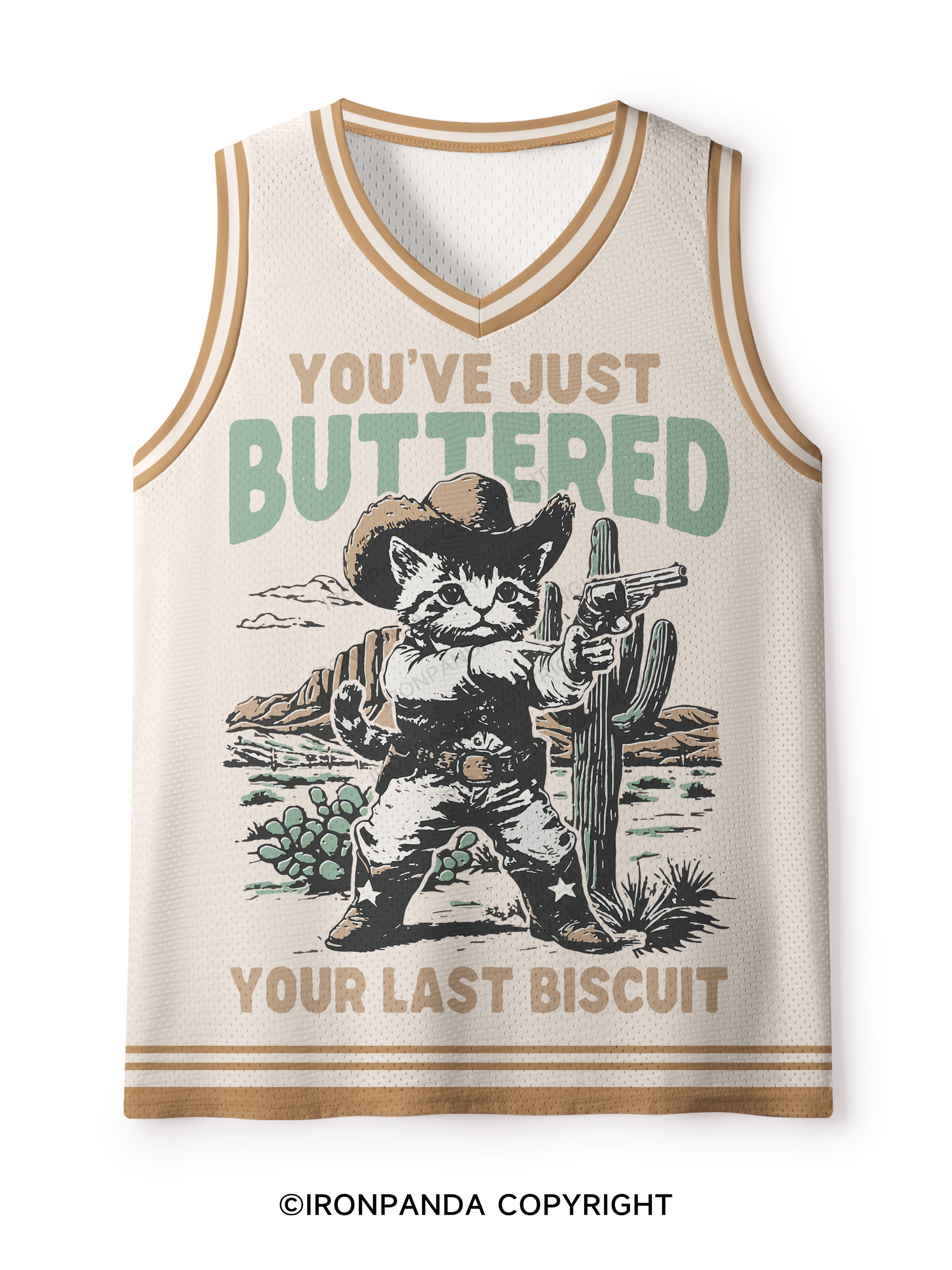 YOU'VE JUST BUTTERED YOUR LAST BISCUIT Mesh Tank Top