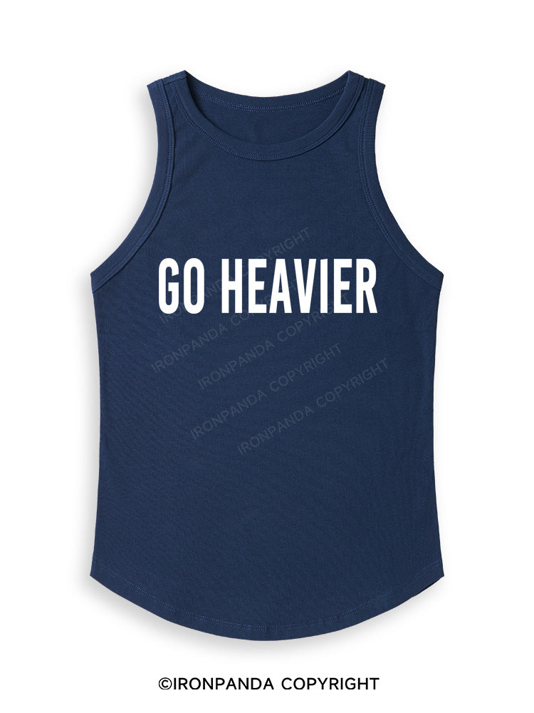 GO HEAVIER Fitted Tank Top