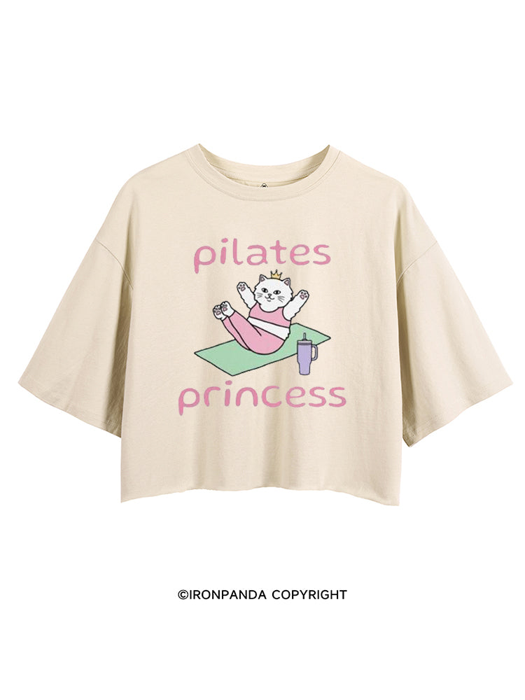 PILATES PRINCESS GYM KITTY CROP TOPS