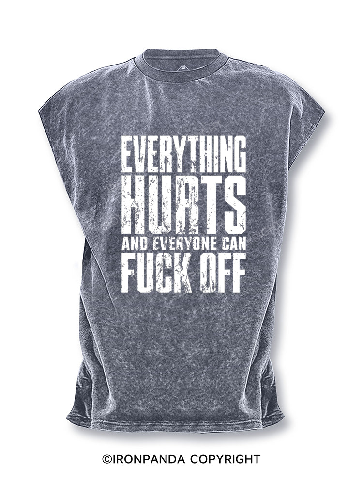 EVERTHING HURTS AND EVERYONE CAN FUCK OFF Cut Off Tank