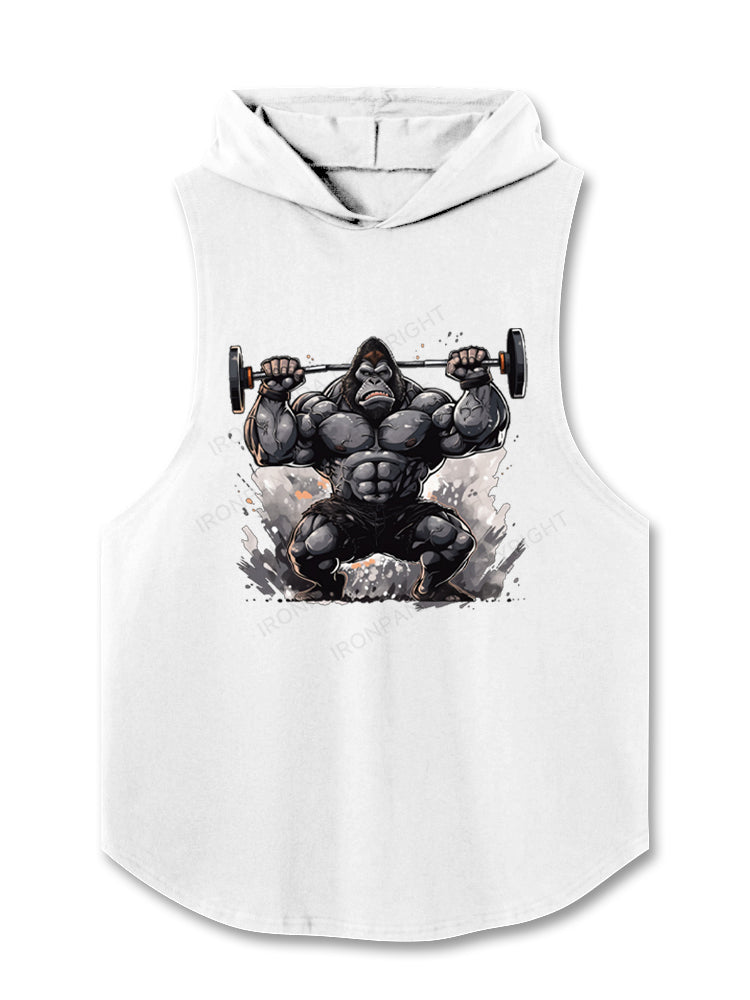 gorilla deadilft Hooded Tank
