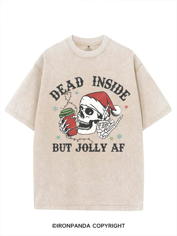 dead inside but jolly af  VINTAGE GYM SHIRT