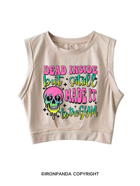 dead inside SLEEVELESS CROP TOPS