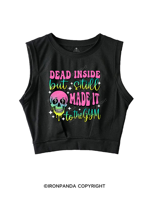 dead inside SLEEVELESS CROP TOPS