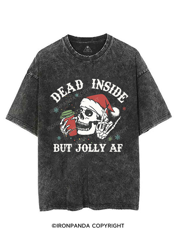 dead inside but jolly af  VINTAGE GYM SHIRT