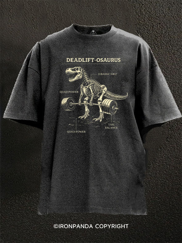 deadlift-osaurus Washed Gym Shirt