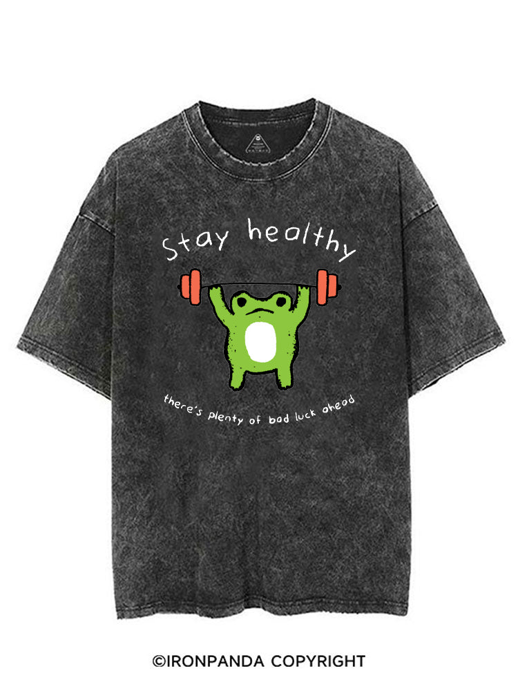 Stay Healthy VINTAGE GYM SHIRT