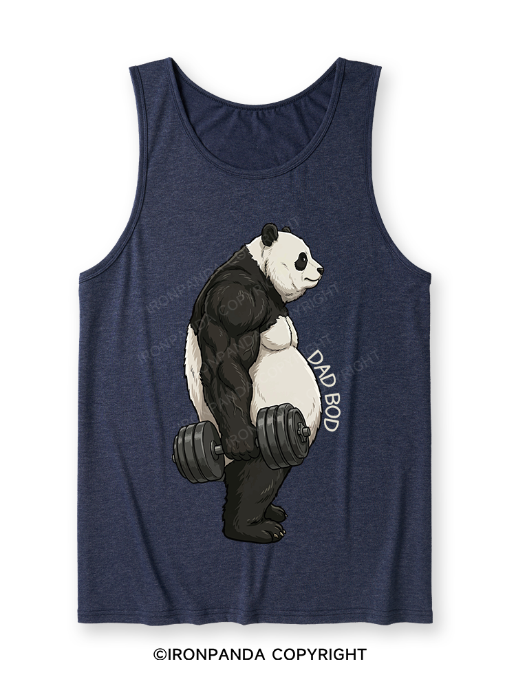Dad Bod Panda Ultra Soft Heather Tank