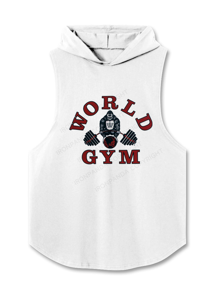 Funny Gloria World Gym Hooded Tank