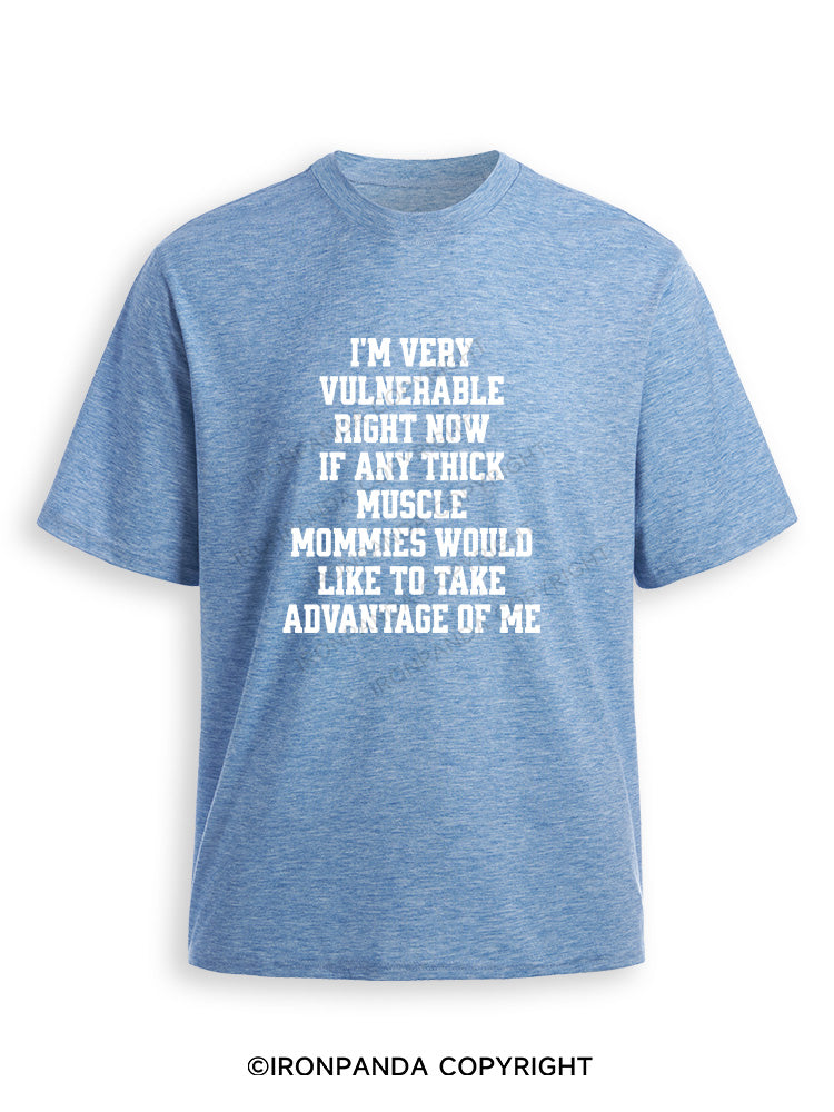 I'm very vulnerable right Ultra Soft Heather T-Shirt