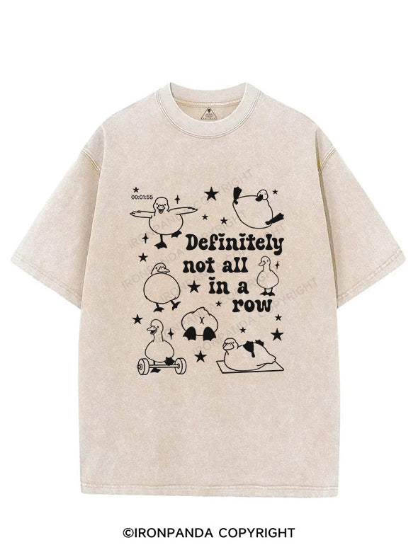 definitely not all in a row VINTAGE GYM SHIRT