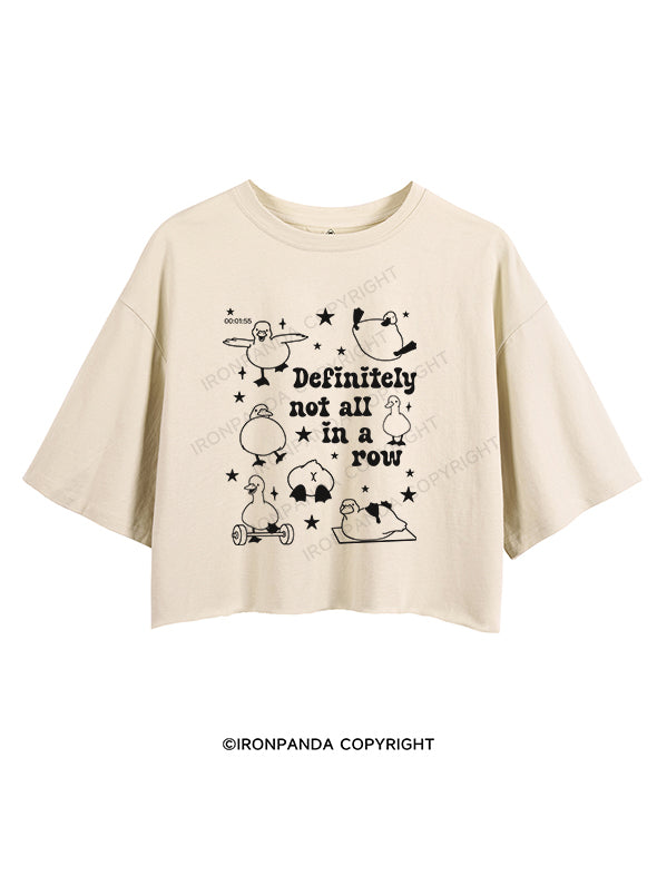 definitely not all in a row CROP TOPS