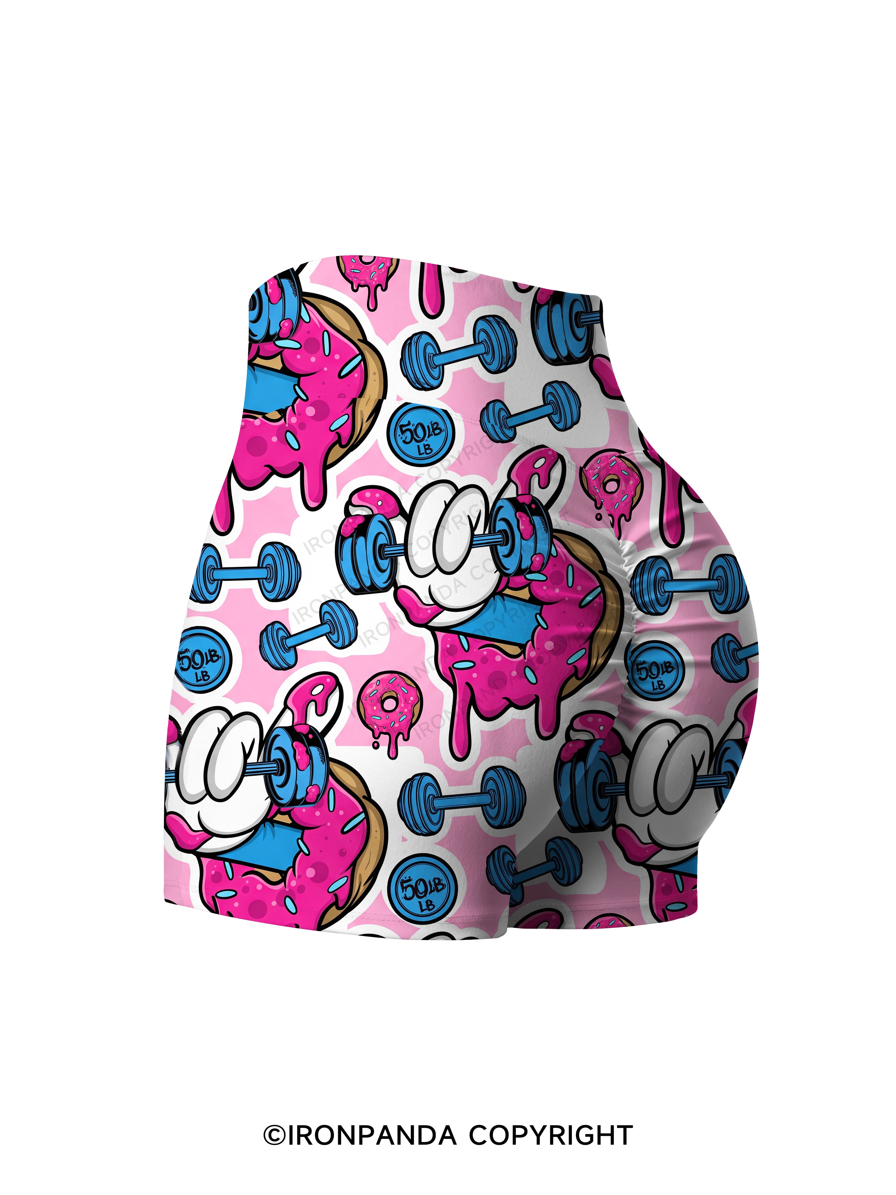Sweet Lift Donut Printed Yoga Shorts