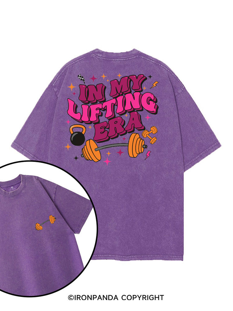 IN MY LIFTING ERA FITNESS GYM printed Gym Shirt