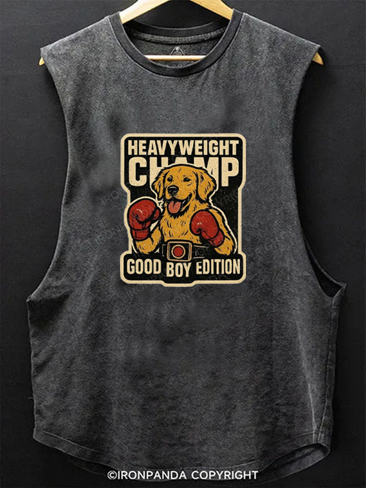 Heavy Weight Champ, Good Boy Edition Scoop Bottom Cotton Tank