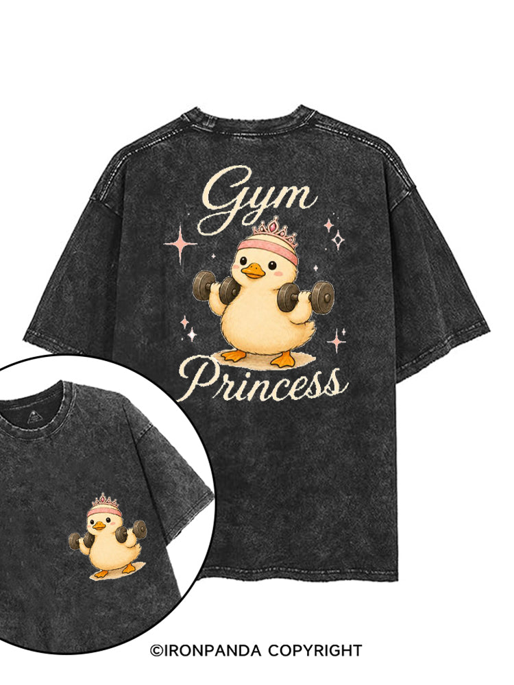 GYM PRINCESS FUNNY DUCK printed Gym Shirt