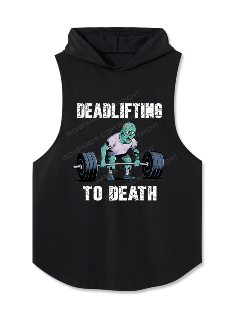 Deadlifting To Death Zombie Hooded Tank