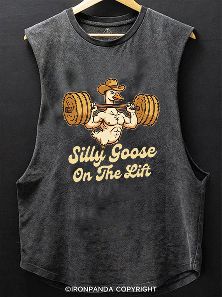 Silly Goose On The Lift Strong Muscular Scoop Bottom Cotton Tank