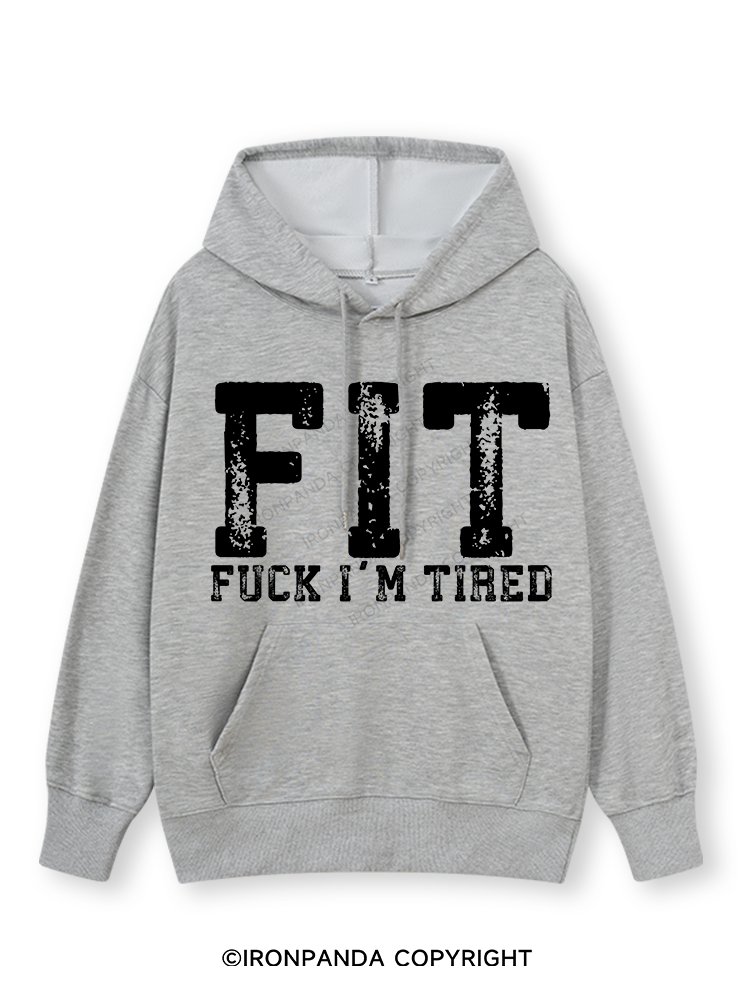 FUCK I'M TIRED Classic Gym Hoodie