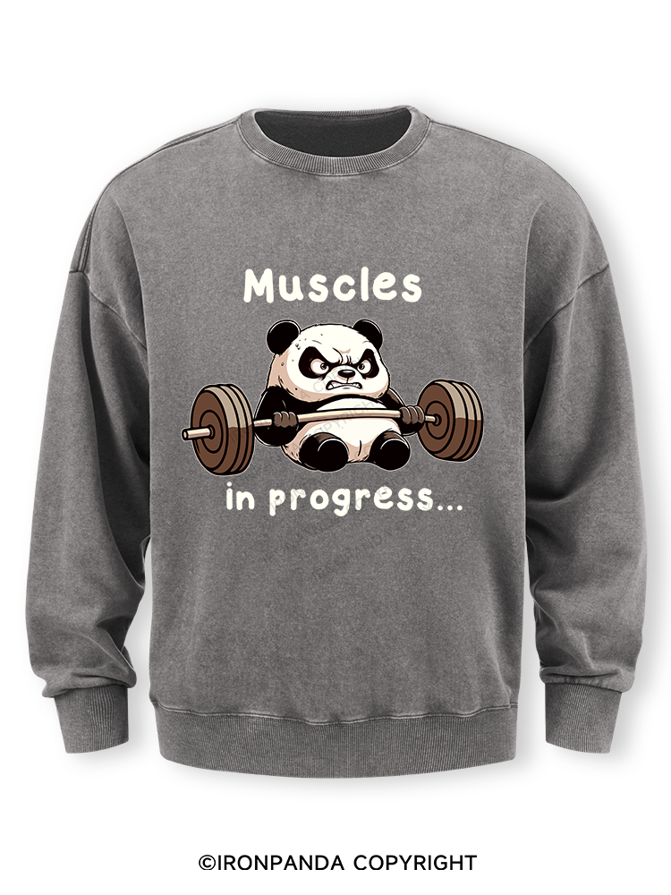 muscles in progress Washed Sweatshirt