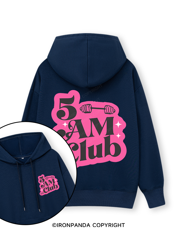 5 AM Club Double-Sided Printed Classic Gym Hoodie