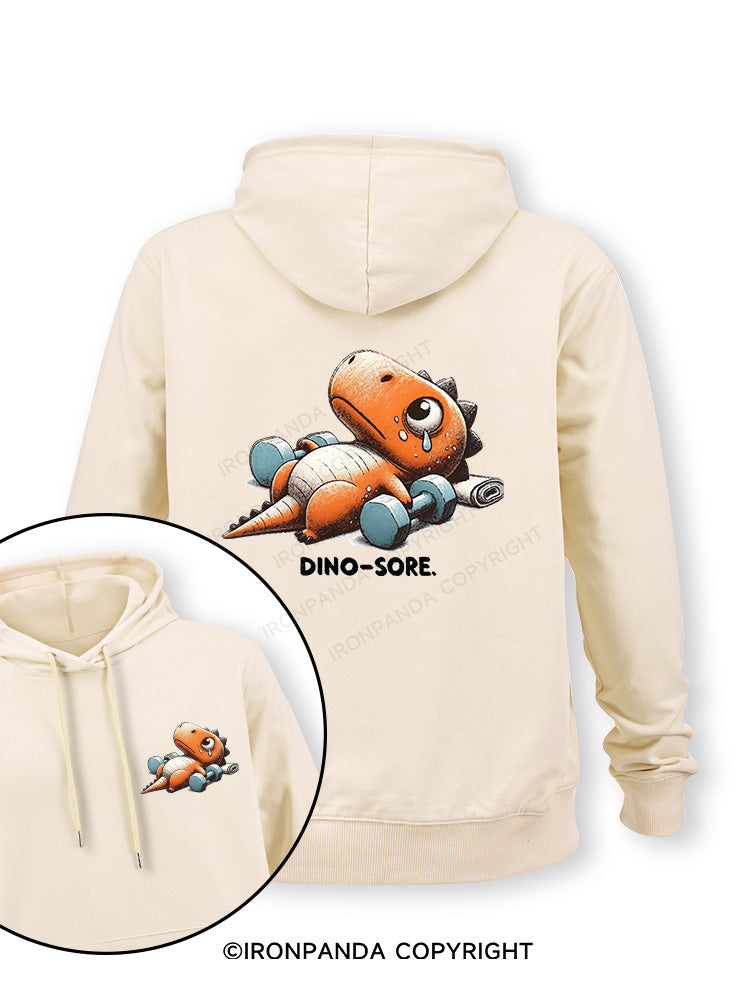 DINO-SORE AFTER WORKOUT Double-Sided Printed Classic Gym Hoodie